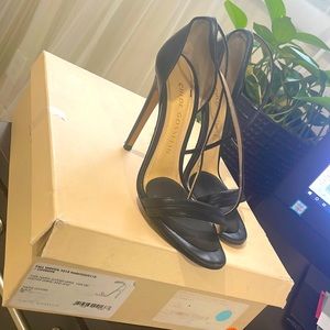 CHLOE GOSSELIN NARCISSUS 110mm Black Leather GORGEOUS Sandals